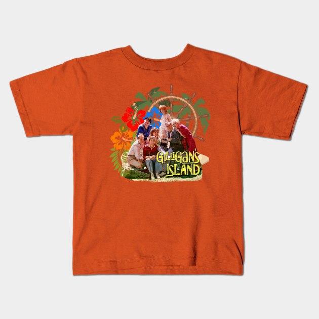 Gilligans Island, the Castaways, distressed Kids T-Shirt by MonkeyKing